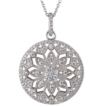 925 Silver Cubic Zirconia Pendants Jewelry for Women